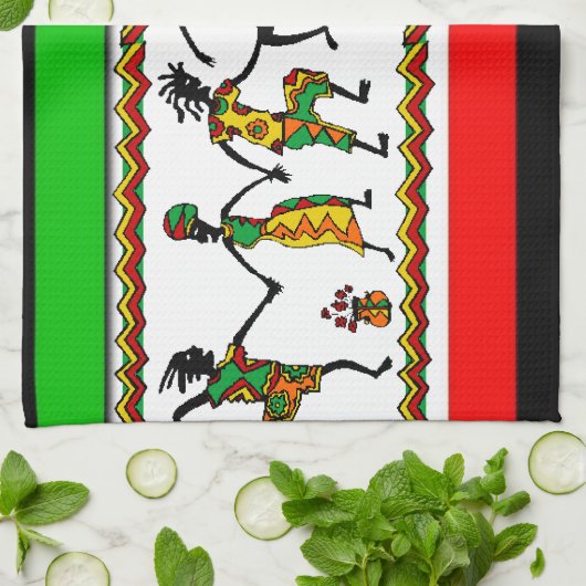 serviette de cuisine africaine (Plié)