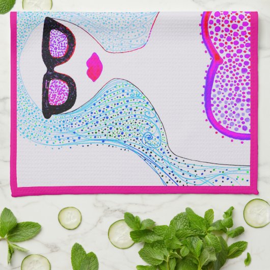 SERVIETTE DE CUISINE "âge d'or" (Plié)