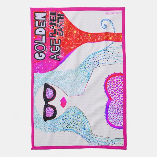 SERVIETTE DE CUISINE "âge d'or" (Vertical)