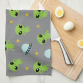 Serviette de cuisine Alien (Quart Plié)