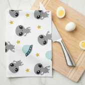 Serviette de cuisine Alien (Quart Plié)