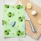 Serviette de cuisine Alien (Quart Plié)
