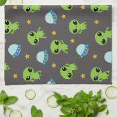 Serviette de cuisine Alien (Plié)