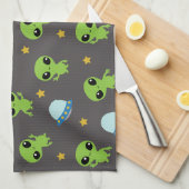 Serviette de cuisine Alien (Quart Plié)