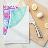Serviette de cuisine Aloha Hawaiian Surfer (Quart Plié)