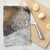 Serviette de cuisine Alpine Marmot (Quart Plié)