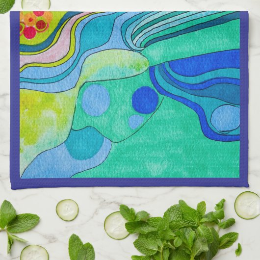 SERVIETTE DE CUISINE "AMERICA THE BEAUTIFUL" (Plié)