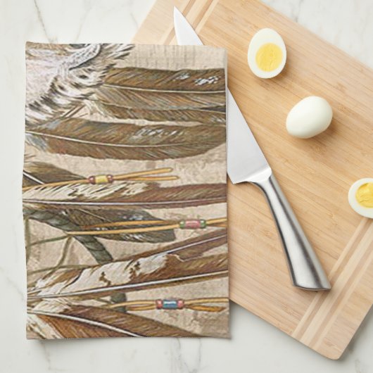 Serviette de cuisine américaine (Quart Plié)