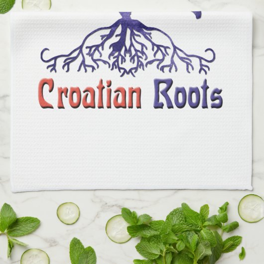 Serviette de cuisine américaine Croate Roots (Plié)