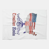 Serviette de cuisine américaine Croate Roots (Horizontal)