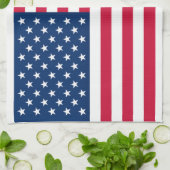Serviette de cuisine américaine Drapeau (Plié)
