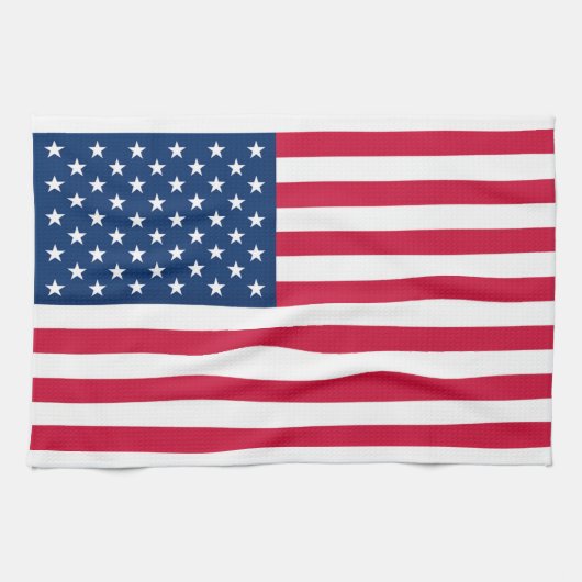 Serviette de cuisine américaine Drapeau (Horizontal)