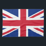 Serviette de cuisine américaine MoJo Union Jack<br><div class="desc">Design basé sur le drapeau Union Jack du Royaume-Uni.</div>
