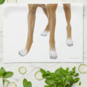 Serviette de cuisine amicale de chien de boxeur (Plié)