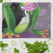 Serviette de cuisine amusante avec Prince à la gre (Plié)