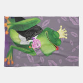 Serviette de cuisine amusante avec Prince à la gre (Horizontal)