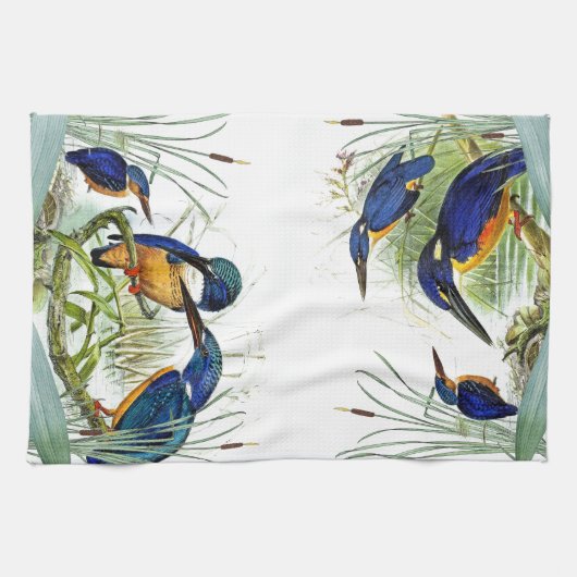 Serviette de cuisine animale de faune d'étang (Horizontal)