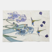 Serviette de cuisine animale de fleur d'iris (Horizontal)