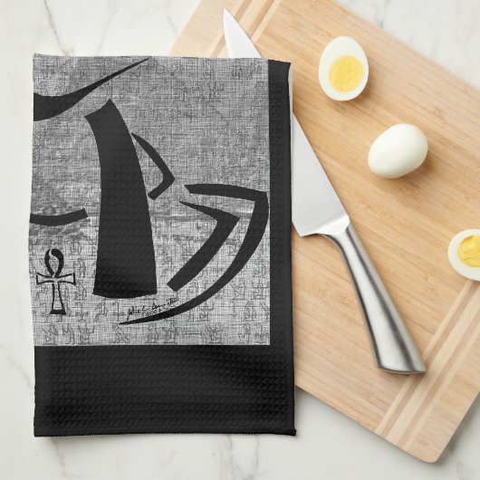 Serviette de cuisine Anubis (Quart Plié)