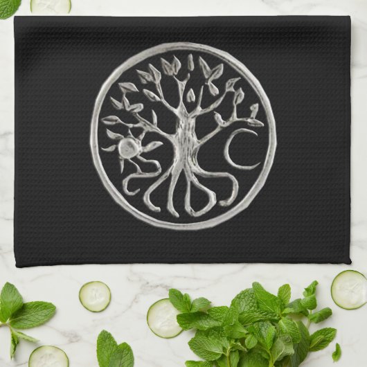 Serviette De Cuisine Arbre De Vie (Plié)