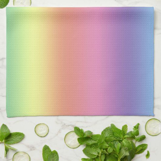 Serviette de cuisine - Arc-en-ciel (Plié)