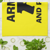 SERVIETTE DE CUISINE ARMÉE ET POLITE (Plié)