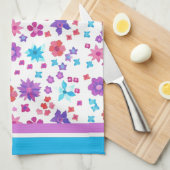 Serviette de cuisine Arrière - plan blanche (Quart Plié)