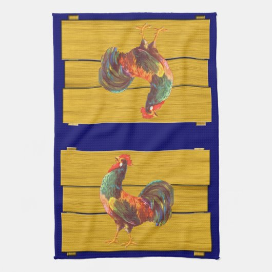 Serviette de cuisine Art Coq Retro (Vertical)