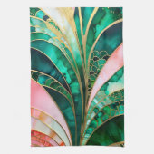 Serviette de cuisine Art déco colorée (Vertical)