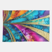 Serviette de cuisine Art déco colorée (Horizontal)