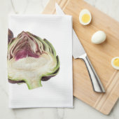 Serviette de cuisine 'Artichoke rouge' (Quart Plié)