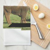 Serviette de cuisine asiatique d'éléphants (Quart Plié)