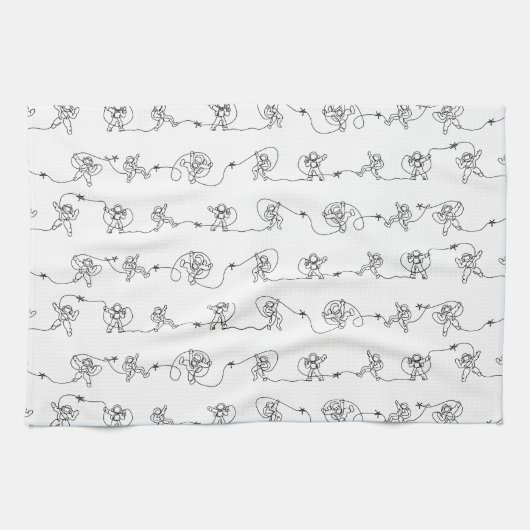 Serviette de cuisine astronaute (Horizontal)