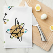 Serviette de cuisine atomique du milieu du siècle (Quart Plié)