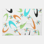 Serviette de cuisine atomique du milieu du siècle (Horizontal)