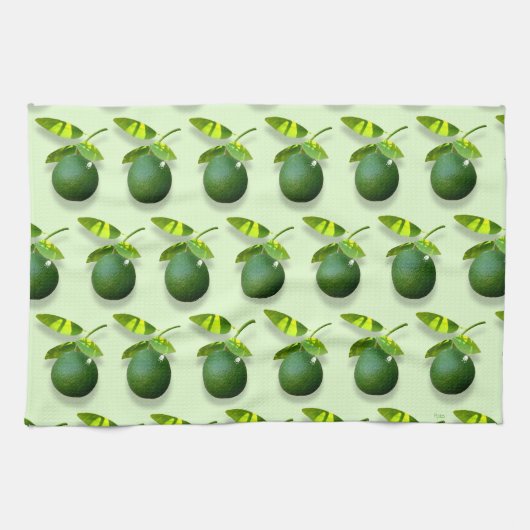 Serviette de cuisine au citron vert (Horizontal)