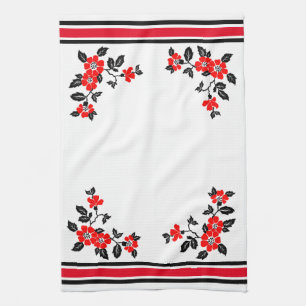 Serviette de cuisine au design Red Poppy