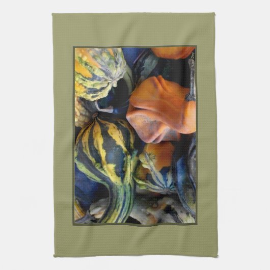 Serviette de cuisine 'Autumn Gourds' (Vertical)