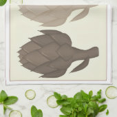 Serviette de cuisine aux 3 artichauts (Plié)
