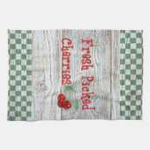 Serviette de cuisine aux cerises fraîches (Horizontal)