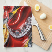 Serviette de cuisine aux couleurs allemandes Desig (Quart Plié)