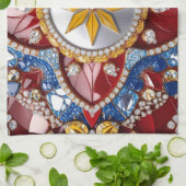 Serviette de cuisine aux couleurs colombiennes Des (Plié)