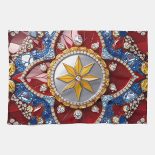 Serviette de cuisine aux couleurs colombiennes Des