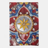 Serviette de cuisine aux couleurs colombiennes Des (Vertical)