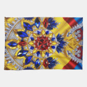 Serviette de cuisine aux couleurs roumaines Design (Horizontal)