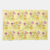 Serviette de cuisine aux fleurs (Horizontal)