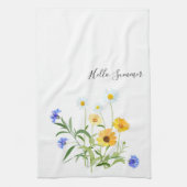 Serviette de cuisine aux fleurs (Vertical)
