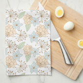 serviette de cuisine aux fleurs de printemps (Quart Plié)