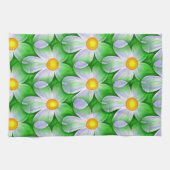 serviette de cuisine aux fleurs marguerites (Horizontal)
