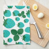 Serviette de cuisine aux fraises (Quart Plié)